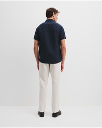 Country Road - Organically Grown Linen Regular Fit Short Sleeve Shirt