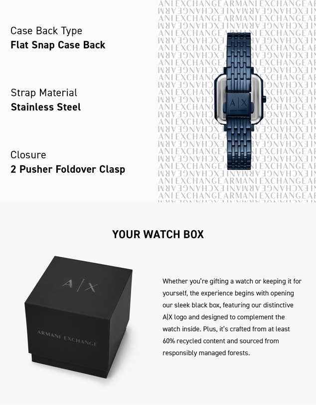 Armani Exchange - Blue Analogue Watch