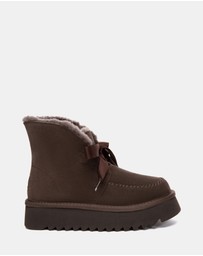 EVERAU - Australian Shepherd Ugg Cozira Cow Suede Upper UGG Boots
