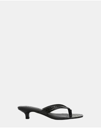 Steve Madden - Tracie Black Croc Heels