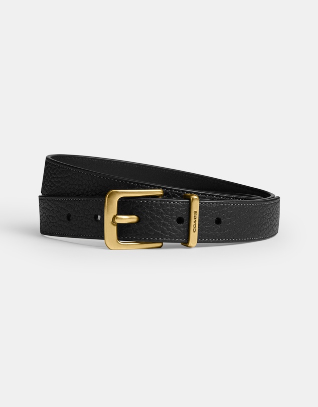 Coach - Pebbled Lux Leather Harness Hasp Belt