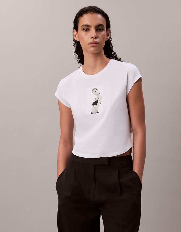 Calvin Klein - Kate Moss Graphic Baby Tee