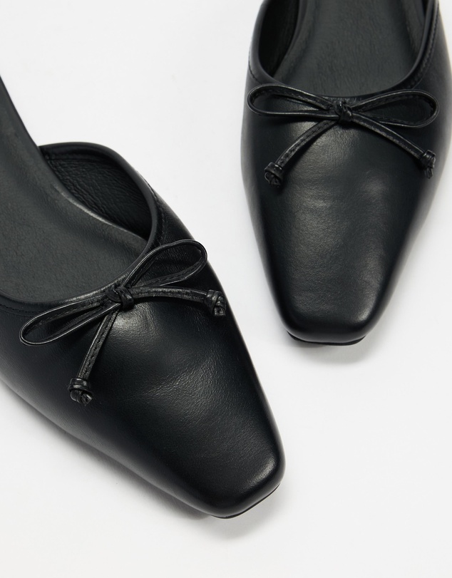 AERE - Slip On Leather Ballet Flats