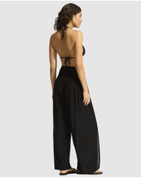 Seafolly - BEACH EDIT Shirred Waist Wrap Pant