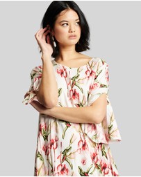 KAJA Clothing - Giana Dress-Pink Floral