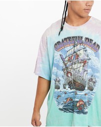 Vintage by The Real Deal - Pre Loved - Grateful Dead Liquid Blue Music Tie Dye Tee