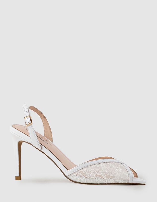 Edward Meller - OREGAN85 Pointed Open Toe Lace Sandal