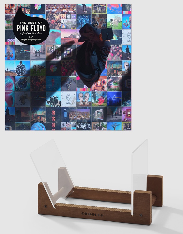 Sony Music - Pink Floyd The Best Of Pink Floyd: A Foot In The Door Vinyl Album & Crosley Record Storage Display Stand