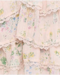 Petal & Pup - Yana Ruffle Top - Pastel Pink Floral
