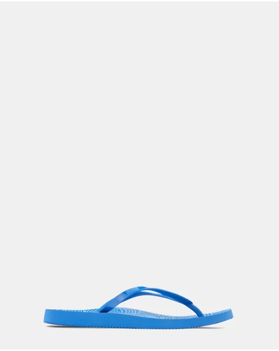 Vionic - Noosa Print Toe Post Sandal - Wave Blue