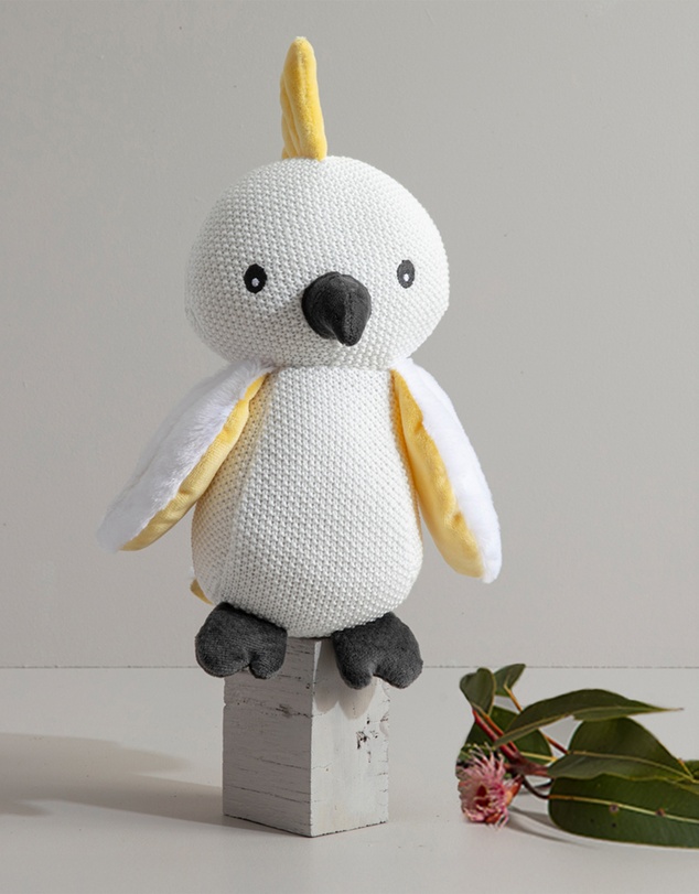 Living Textiles - Knitted Toy - Colin the Cockatoo