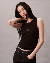 Calvin Klein Jeans - Monologo Rib Tank Top