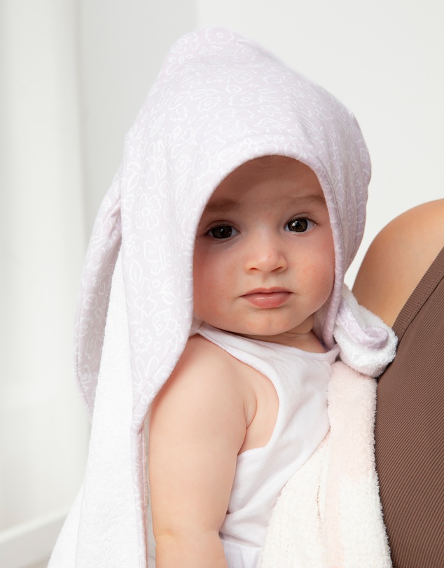 Living Textiles - Organic Hooded Towel - Whimsical Wonderland