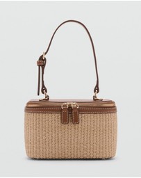 M.N.G - Natural Fibre Toiletry Bag with Zip