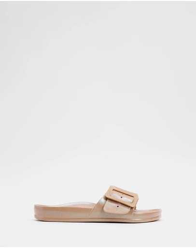 Holster - Solace EVA Slides - Natural Metallic - Women's