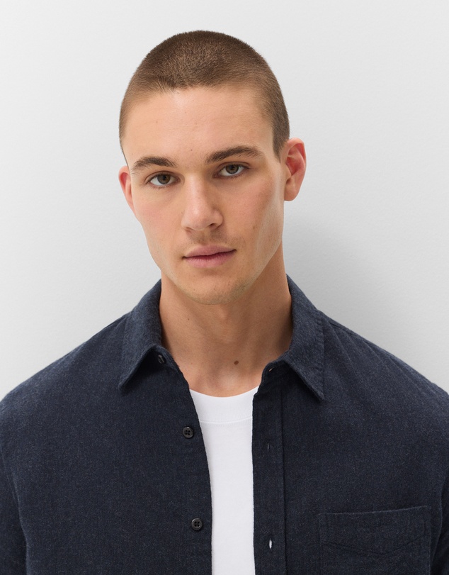 UNISON - Brushed Cotton Regular Fit Shirt