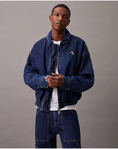Calvin Klein Jeans - Relaxed Denim Bomber Jacket
