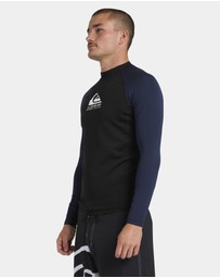 Quiksilver - Mens Watermans Panel Heater Long Sleeve Rash Vest