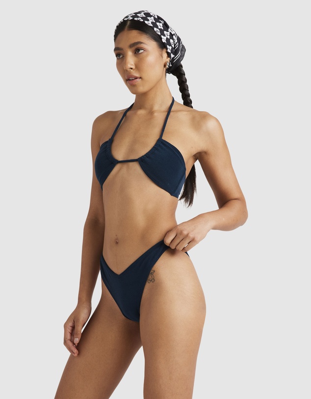 RVCA - Womens Tezzy Solid Halter Bikini Top