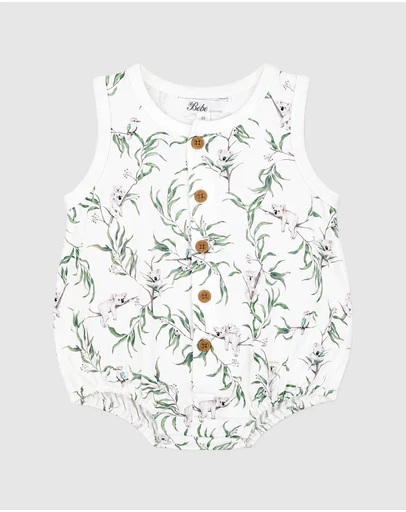 Bebe by Minihaha - Taylor Organic Button Front Bodysuit - Babies