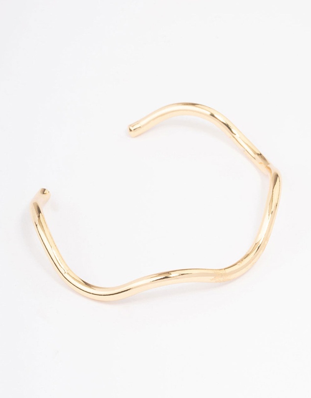 Lovisa - Gold Plated Wavy Wrist Cuff
