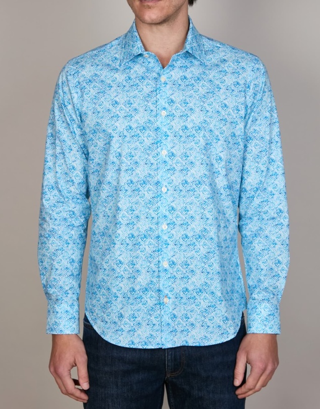 Simon Carter - Watercolour Motif Print Shirt