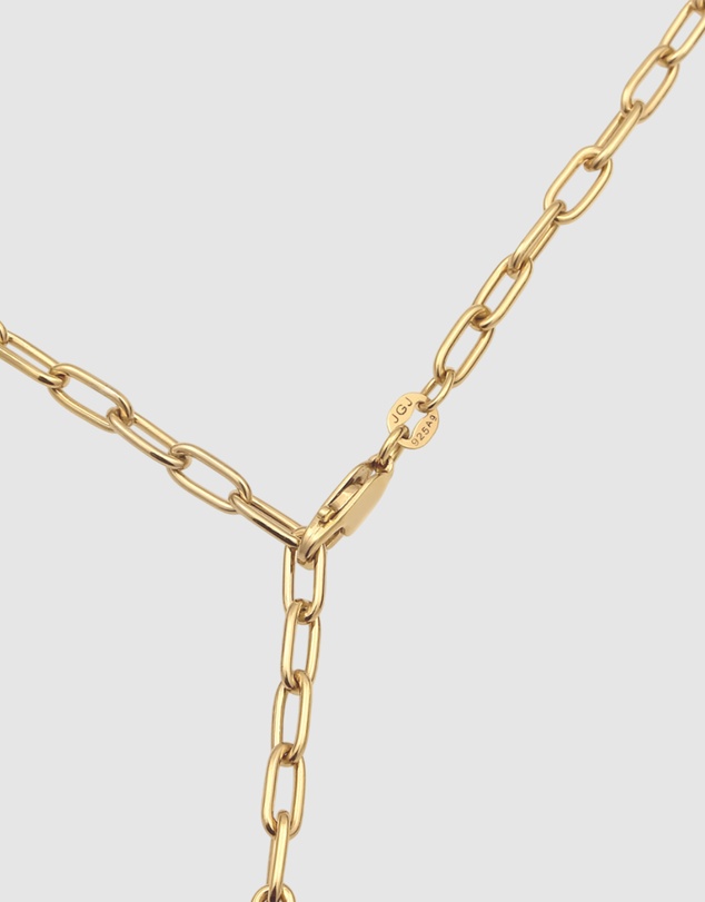 Elli Jewelry - Necklace Women Y-chain White Pearl 925 Sterling Silver Gold Plated