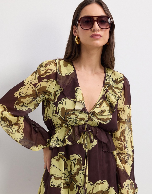 The Fated - Kyla Printed Mini Dress