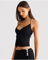 Vacay Swimwear - Aurelia Top Black