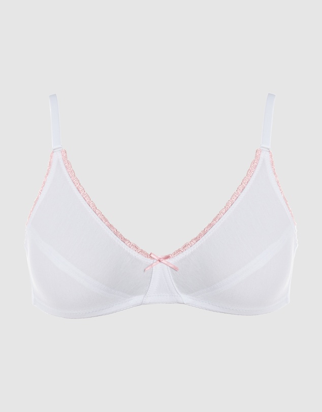 Royce Lingerie - My First Bra Pure Cotton & Lace Bra