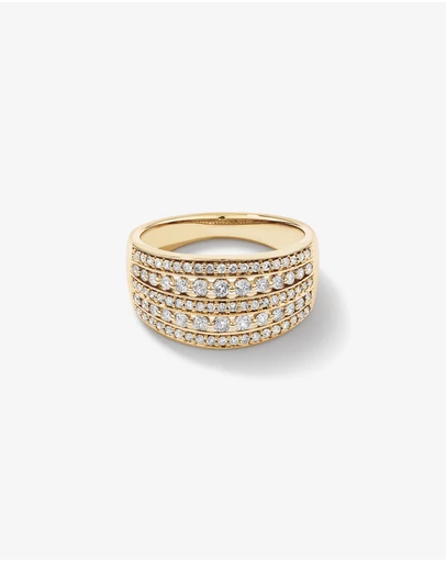 Michael Hill - 0.70 Carat TW Infinite Diamonds Ring in 10kt Yellow Gold