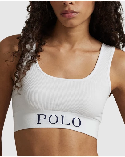 Polo Ralph Lauren - Ribbed Wireless Cropped Tank Top Bra
