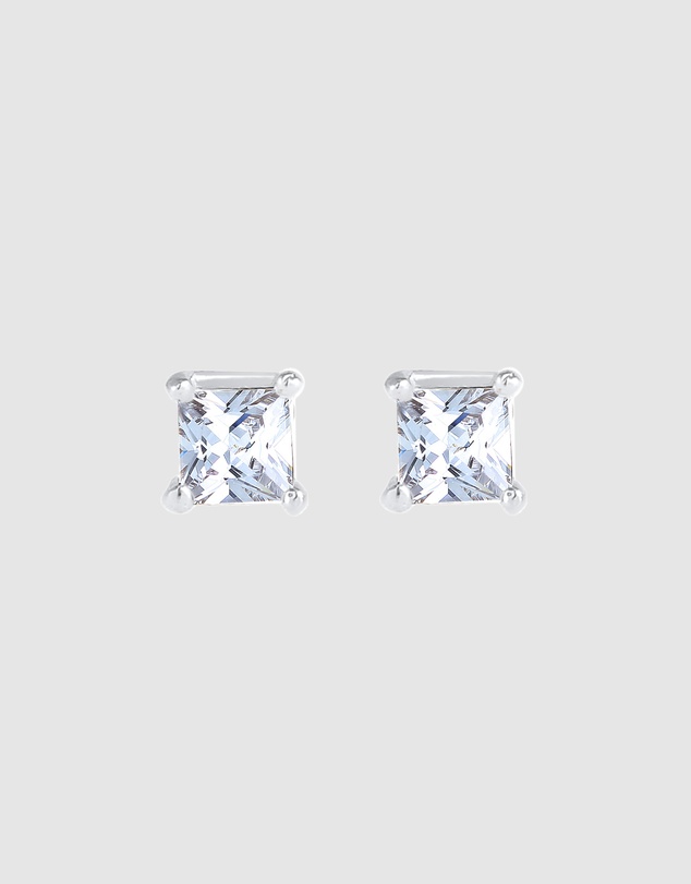 Kuzzoi - ICONIC EXCLUSIVE - Zirconia Stud Earrings in 925 Sterling Silver
