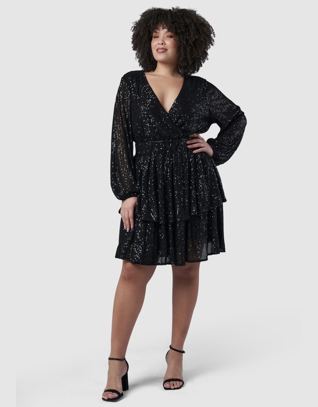Pink Dusk by Curve Project - Night Out Sequin Dress
