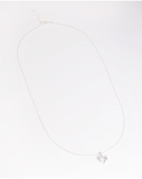 Lovisa - Sterling Silver Cubic Zirconia Heart Necklace