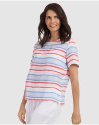 CAMIXA - Teena Linen T-shirt Top