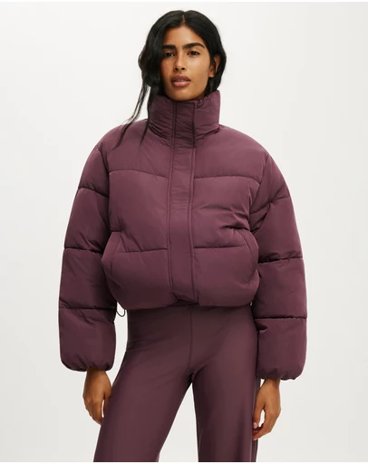 Cotton On Body Active - The Mother Puffer Funnel Neck Jacket