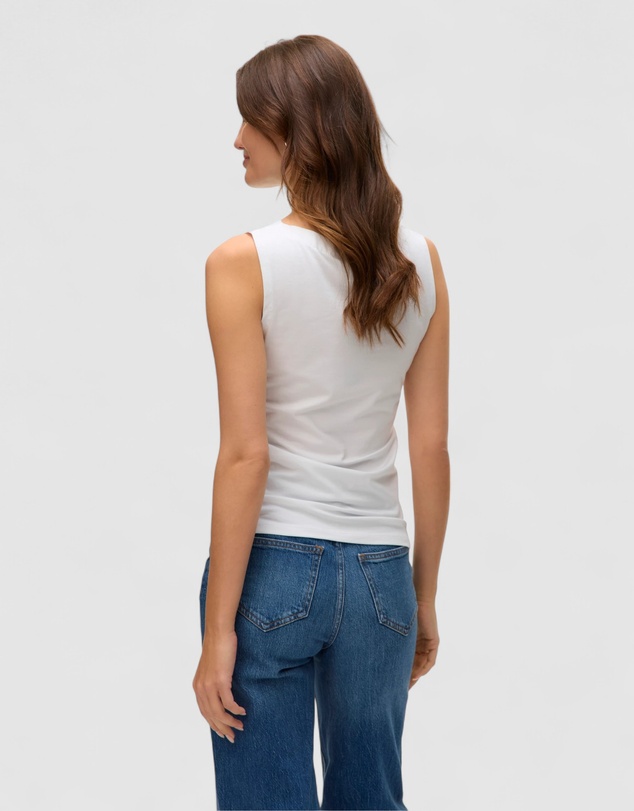 GUESS - Sleeveless Shirred Ciena Tank Top