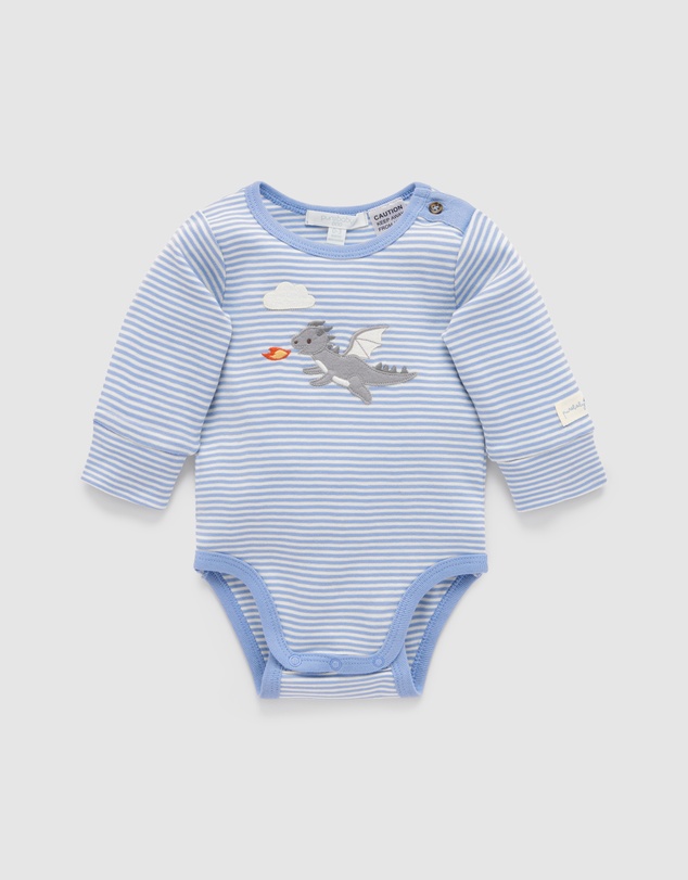 Purebaby - Applique Bodysuit -Kids-Babies