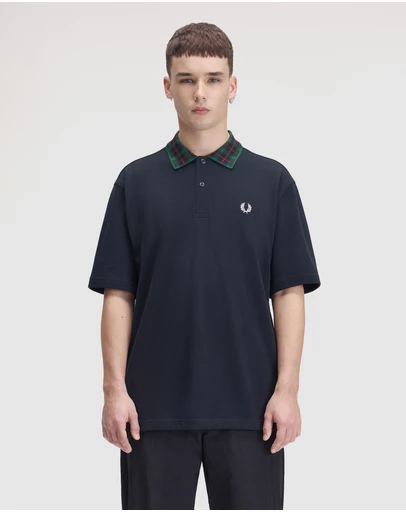 Fred Perry - Fred Perry Tartan Collar Polo Shirt