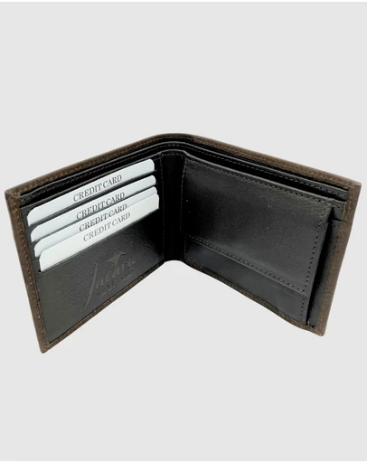 Jacaru - Jacaru 5789 Kangaroo Leather Credit Card Wallet