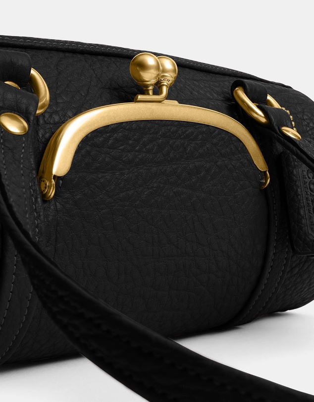 Coach - The Coach Originals Suede Kisslock Barrel Bag 28