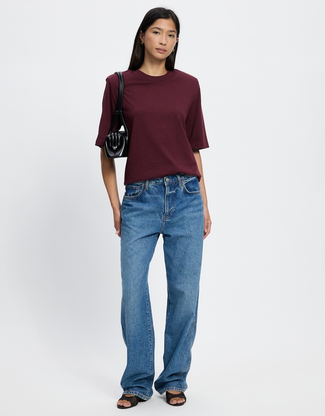 & Other Stories - Padded-Shoulder Cotton T-Shirt