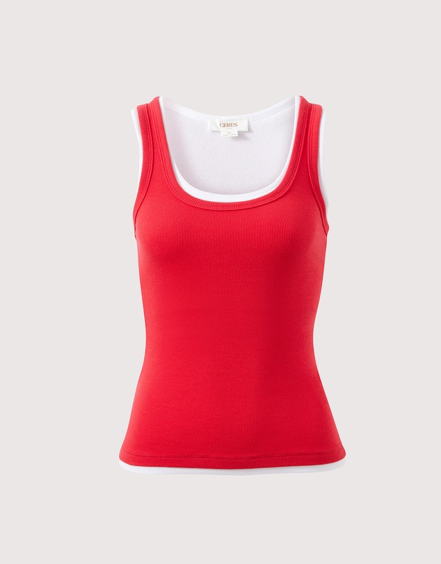 Ceres Life - Skylar Layered Rib Tank