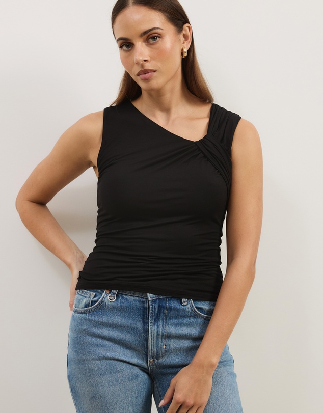 Atmos&Here - Britney Jersey Tank With Twist Detail