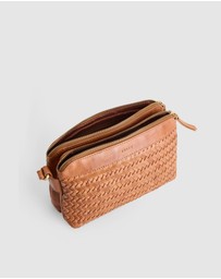 Evity - Elise Leather Weave Crossbody Bag