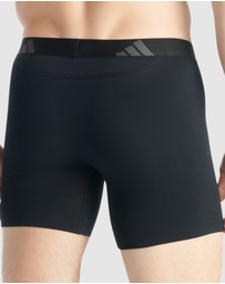 adidas Sportswear - 2 Pack Active Flex Cotton Ergonomic Boxer Brief Underwear