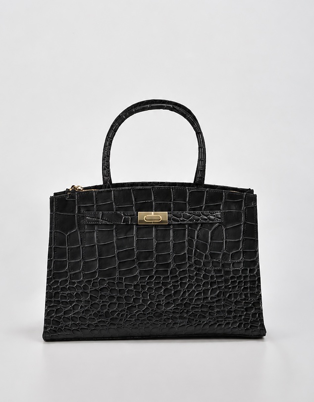 Cobb & Co - Arlie Leather Croc Tote