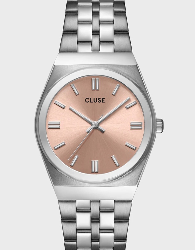 Cluse - Retro 70's Light Salmon/Silver Link