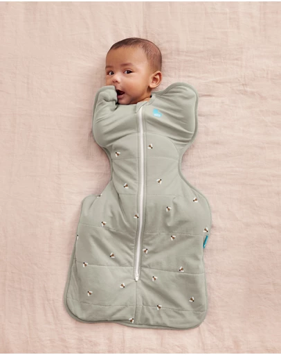Love to Dream - Swaddle Up™ 2.5T Quilted Stretch Cotton Bees Olive